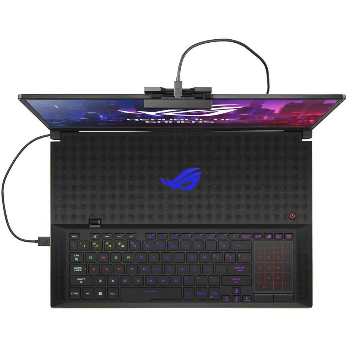 Asus ROG Zephyrus S GX701 GX701GX-XS76 17.3" Gaming Notebook - 1920 x 1080 - Intel Core i7 8th Gen i7-8750H Hexa-core (6 Core) 2.20 GHz - 16 GB Total RAM - 1 TB SSD - Metallic Black