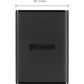 Transcend ESD230C 240 GB Portable Solid State Drive - External - Black