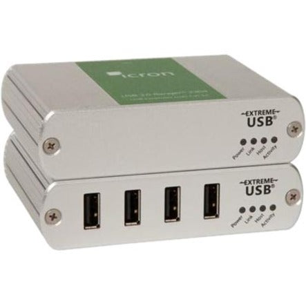 B+B SmartWorx 4-port USB 3.0-2.0-1.1 Extender 100m Cat5e/6/7 100-240V NATAM PS