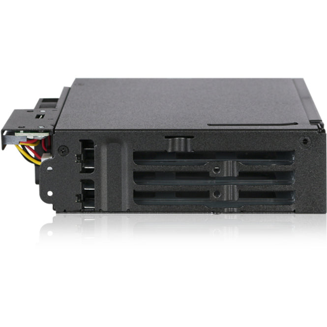Icy Dock ToughArmor MB606SPO-B Drive Enclosure for 5.25" - Serial ATA/600 Host Interface Internal - Black