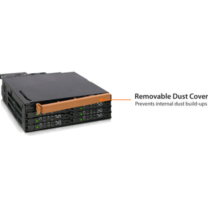 Icy Dock ToughArmor MB606SPO-B Drive Enclosure for 5.25" - Serial ATA/600 Host Interface Internal - Black