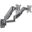Manhattan TV & Monitor Mount Wall Full Motion (Gas Spring) 2 screens Screen Sizes: 17-32