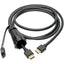 Tripp Lite High-Speed HDMI Cable (M/M) 4K 60 Hz HDR Industrial IP68 Hooded Connector Black 6 ft.