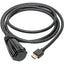 Tripp Lite High-Speed HDMI Cable (M/M) 4K 60 Hz HDR Industrial IP68 Hooded Connector Black 6 ft.