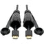 Tripp Lite High-Speed HDMI Cable (M/M) 4K 60 Hz HDR Industrial IP68 Hooded Connectors Black 10 ft.