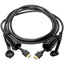 Tripp Lite High-Speed HDMI Cable (M/M) 4K 60 Hz HDR Industrial IP68 Hooded Connectors Black 10 ft.