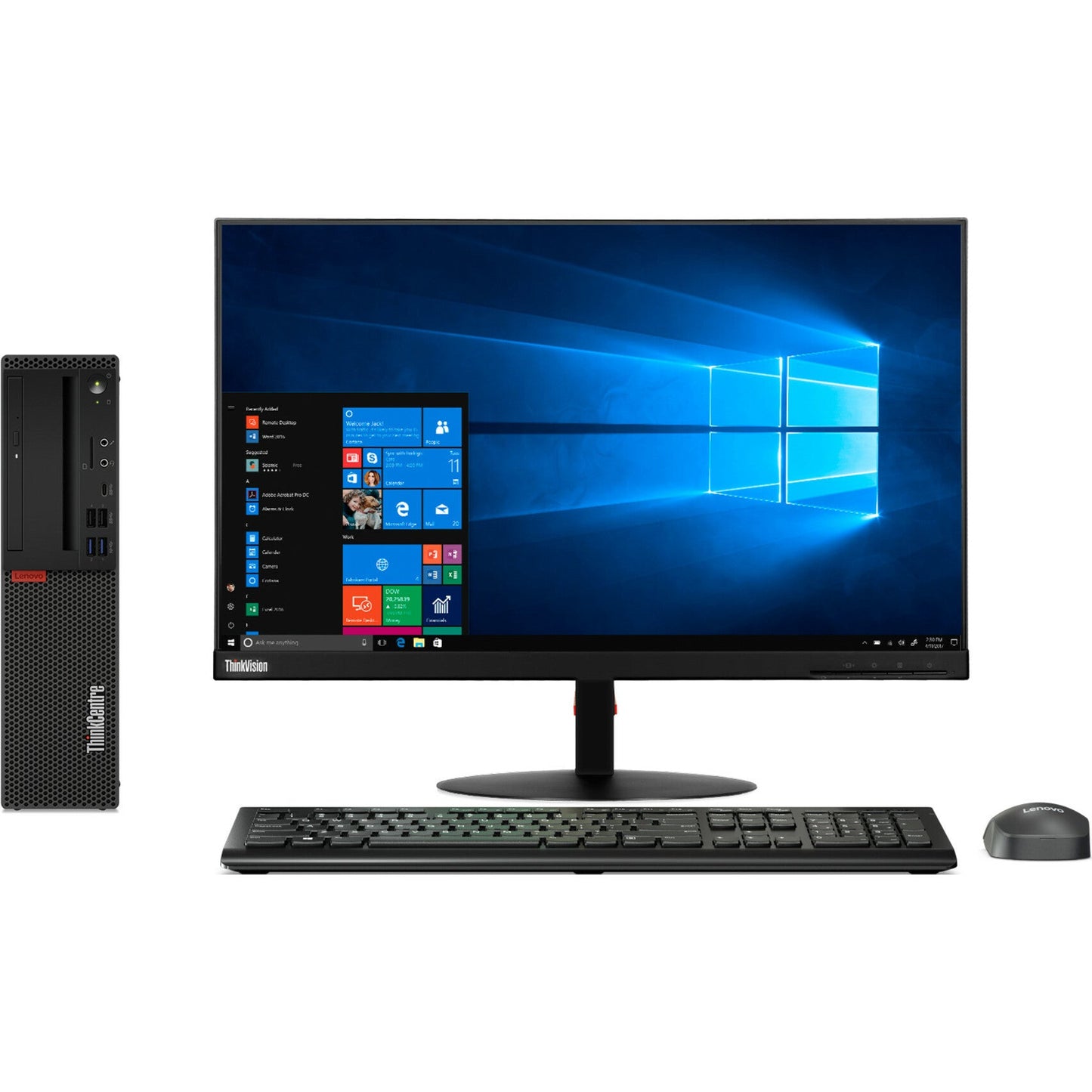 Lenovo ThinkCentre M720s 10SUS7BA00 Desktop Computer - Intel Core i5 8th Gen i5-8500 3 GHz - 8 GB RAM DDR4 SDRAM - 1 TB HDD - Small Form Factor - Raven Black