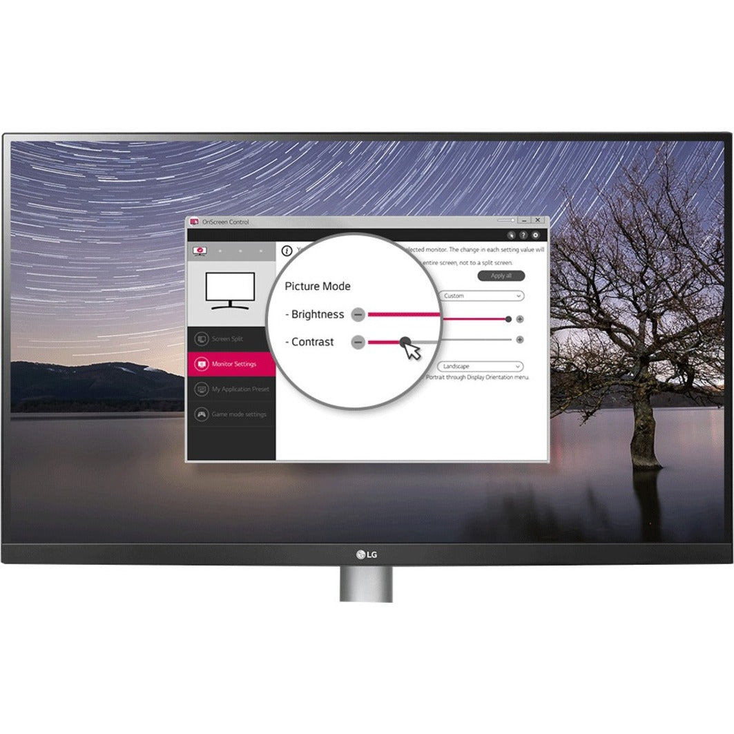 LG 27BL85U-W 27" 4K UHD LCD Monitor - 16:9 - Black Silver