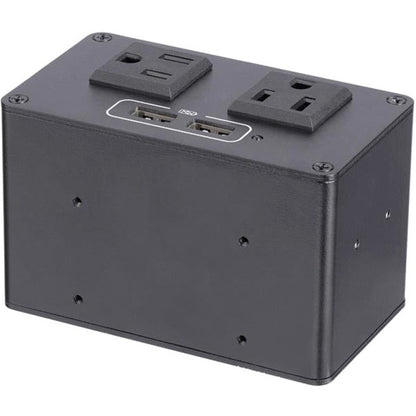 StarTech.com Power Outlet Module for Conference Table Connectivity Box - 2x AC Power and 2x USB-A - Power and Charging Hub