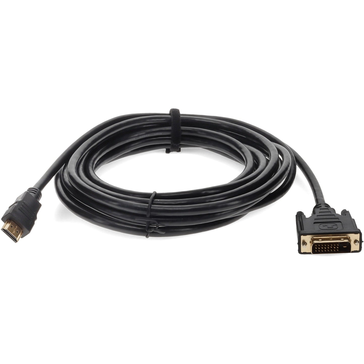12ft HDMI 1.3 Male to DVI-D Dual Link (24+1 pin) Male Black Cable For Resolution Up to 2560x1600 (WQXGA)