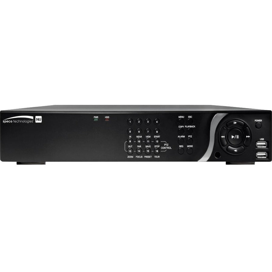 Speco 16 Channel NVR with 16 Built-In PoE+ Ports - 20 TB HDD