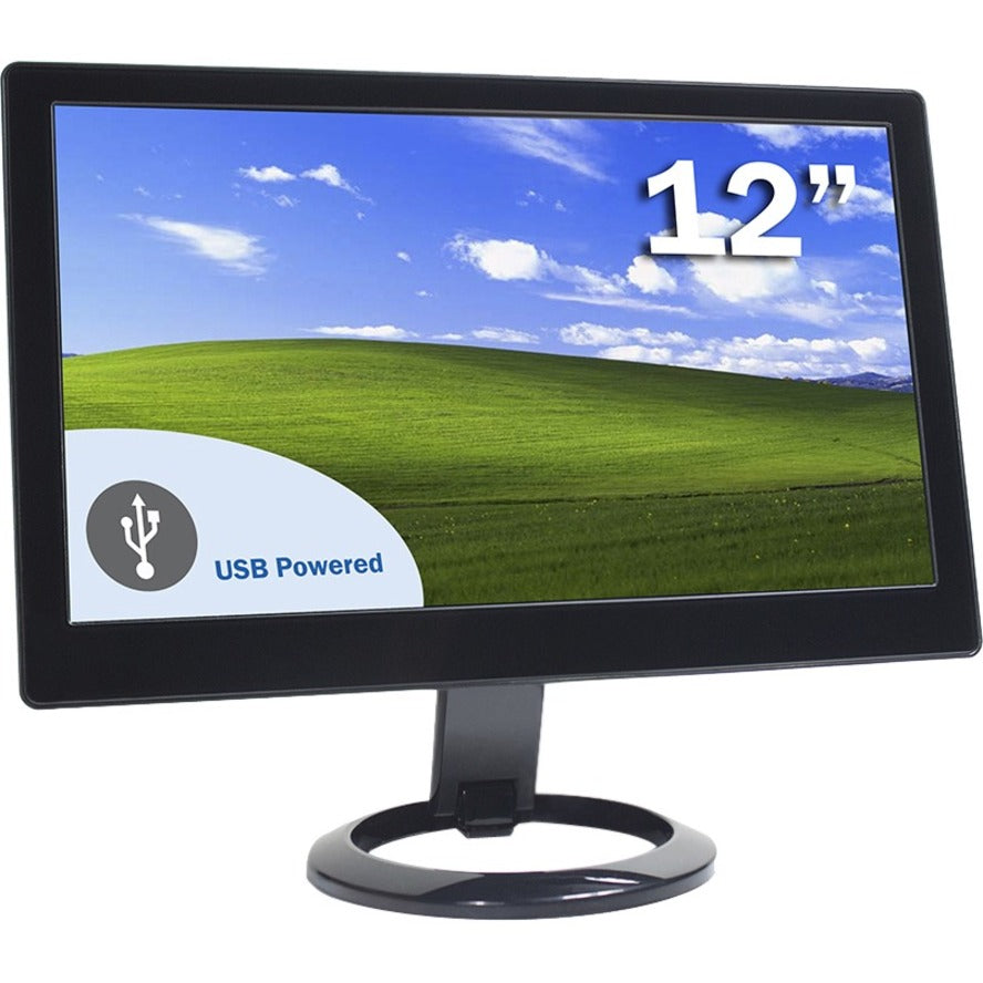 DoubleSight Displays DS-12U 12.1" WXGA LCD Monitor - Black - TAA Compliant