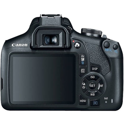 Canon EOS Rebel T7 24.1 Megapixel Digital SLR Camera with Lens - 0.71" - 2.17" (Lens 1) 2.95" - 11.81" (Lens 2)