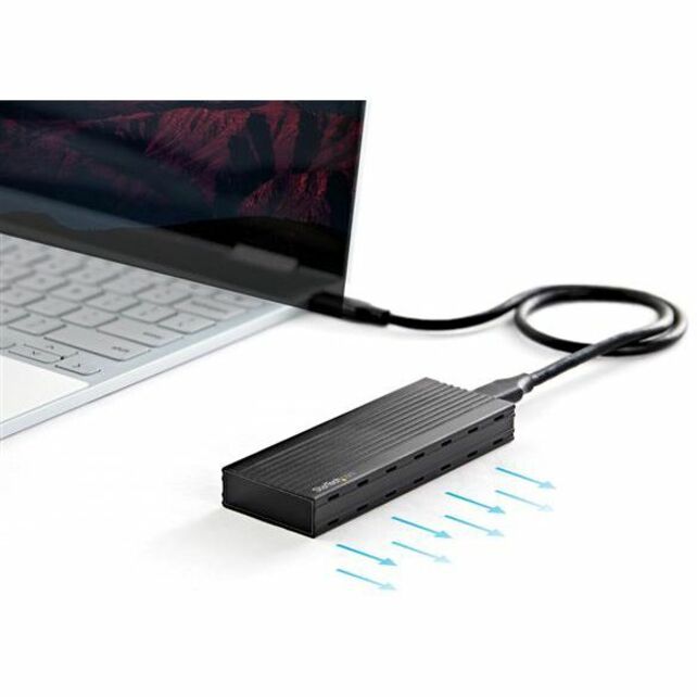 StarTech.com USB-C (10Gbps) to M.2 NVMe SSD Enclosure - Portable M.2 PCIe Aluminum Case - 1GB/s Read & Write - Mac & PC