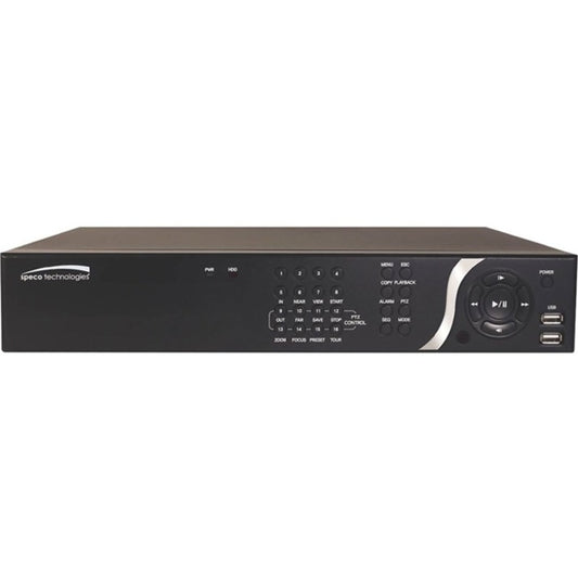 Speco 16 Channel NVR with 16 Built-In PoE+ Ports - 24 TB HDD