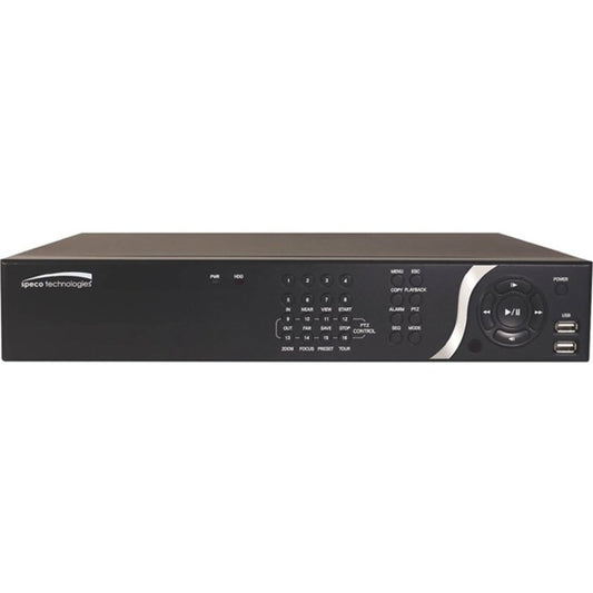 Speco 16 Channel NVR with 16 Built-In PoE+ Ports - 32 TB HDD