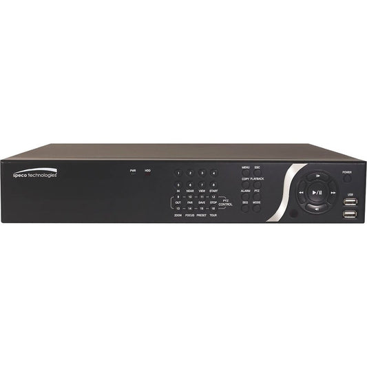 Speco 8 Channel NVR with 8 Built-In PoE+ Ports - 16 TB HDD