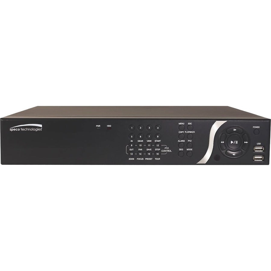 Speco 8 Channel NVR with 8 Built-In PoE+ Ports - 40 TB HDD