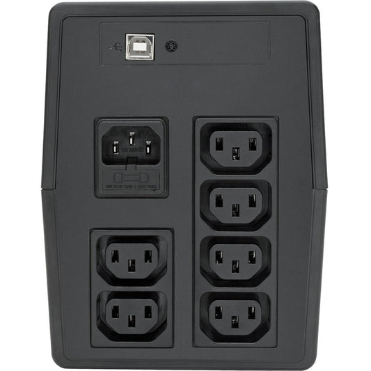 Tripp Lite UPS 850VA 480W Line-Interactive UPS with 6 C13 Outlets AVR 230V C14 Inlet LCD USB Tower