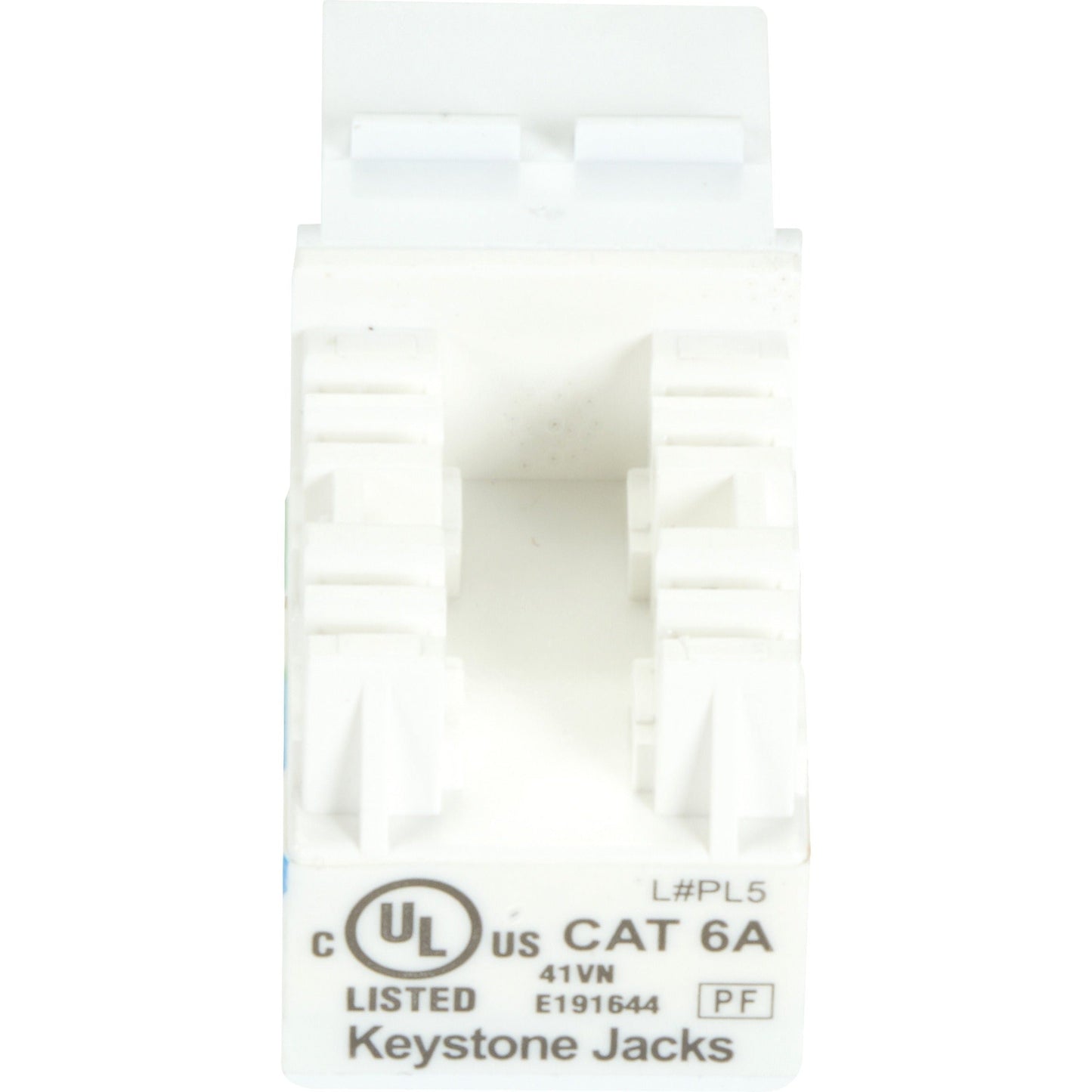 Black Box GigaTrue 2 CAT6A Keystone Jack - Unshielded RJ45 White 25-Pack