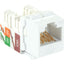 Black Box GigaTrue 2 CAT6A Keystone Jack - Unshielded RJ45 White 25-Pack