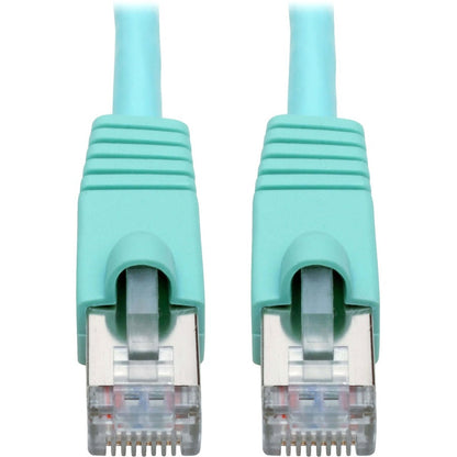 Tripp Lite Cat6a 10G Snagless Shielded STP Ethernet Cable (RJ45 M/M) PoE Aqua 10 ft. (3.05 m)