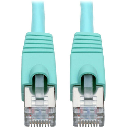 Tripp Lite Cat6a 10G Snagless Shielded STP Ethernet Cable (RJ45 M/M) PoE Aqua 20 ft. (6.09 m)