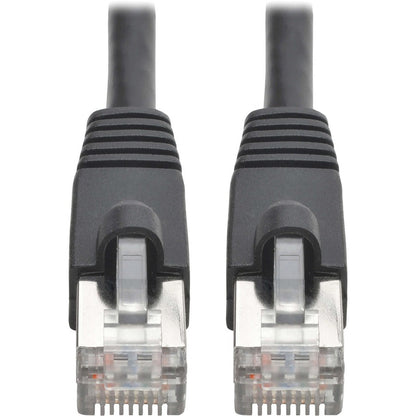 Tripp Lite Cat6a 10G Snagless Shielded STP Ethernet Cable (RJ45 M/M) PoE Black 30 ft. (9.14 m)