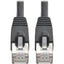 Tripp Lite Cat6a 10G Snagless Shielded STP Ethernet Cable (RJ45 M/M) PoE Black 30 ft. (9.14 m)