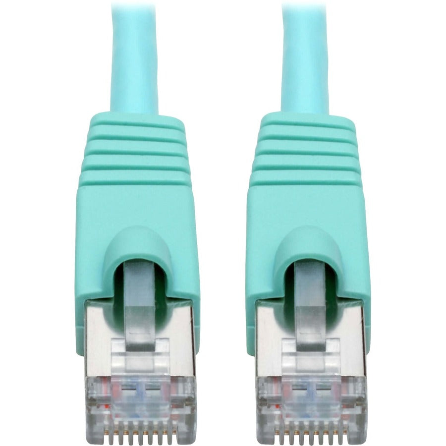Tripp Lite Cat6a 10G Snagless Shielded STP Ethernet Cable (RJ45 M/M) PoE Aqua 35 ft. (10.67 m)