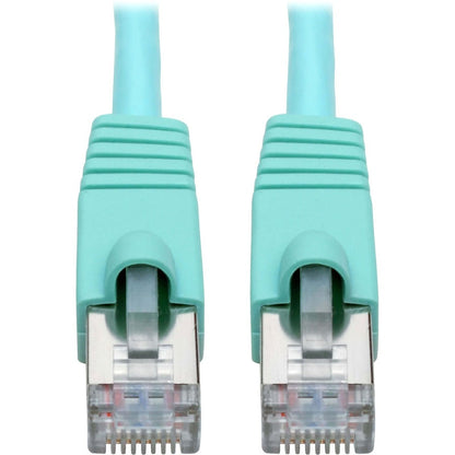 Tripp Lite Cat6a 10G Snagless Shielded STP Ethernet Cable (RJ45 M/M) PoE Aqua 35 ft. (10.67 m)