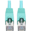 Tripp Lite Cat6a 10G Snagless Shielded STP Ethernet Cable (RJ45 M/M) PoE Aqua 35 ft. (10.67 m)
