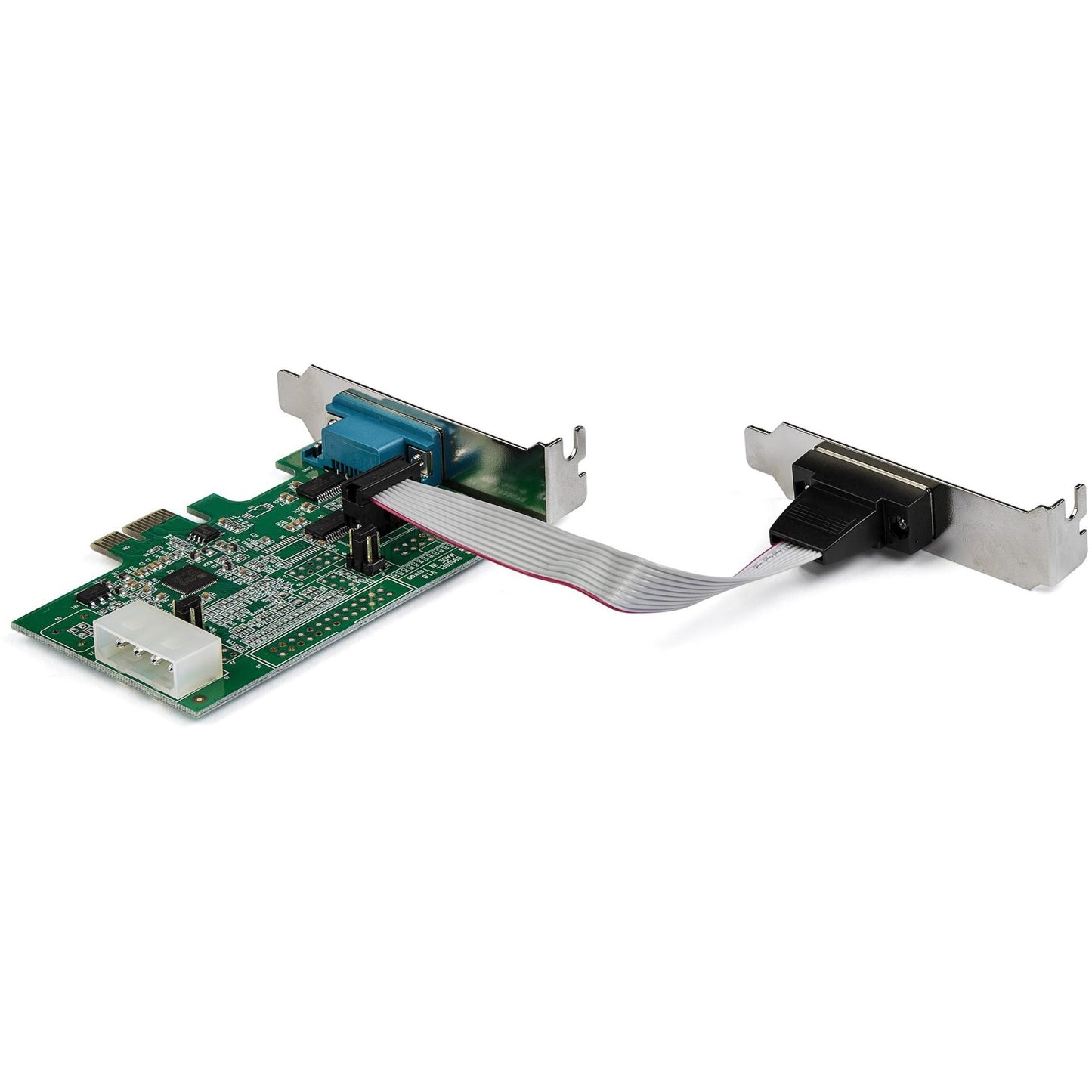 StarTech.com 2-port PCI Express RS232 Serial Adapter Card - PCIe Serial DB9 Controller Card 16950 UART - Low Profile - Windows and Linux