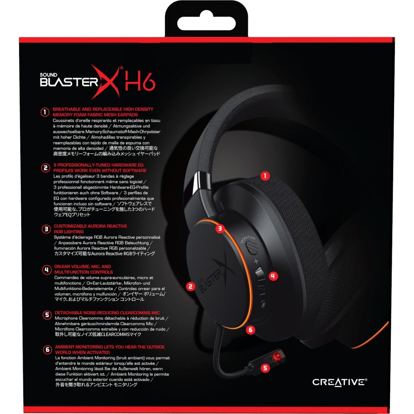 Creative Sound BlasterX H6 Headset