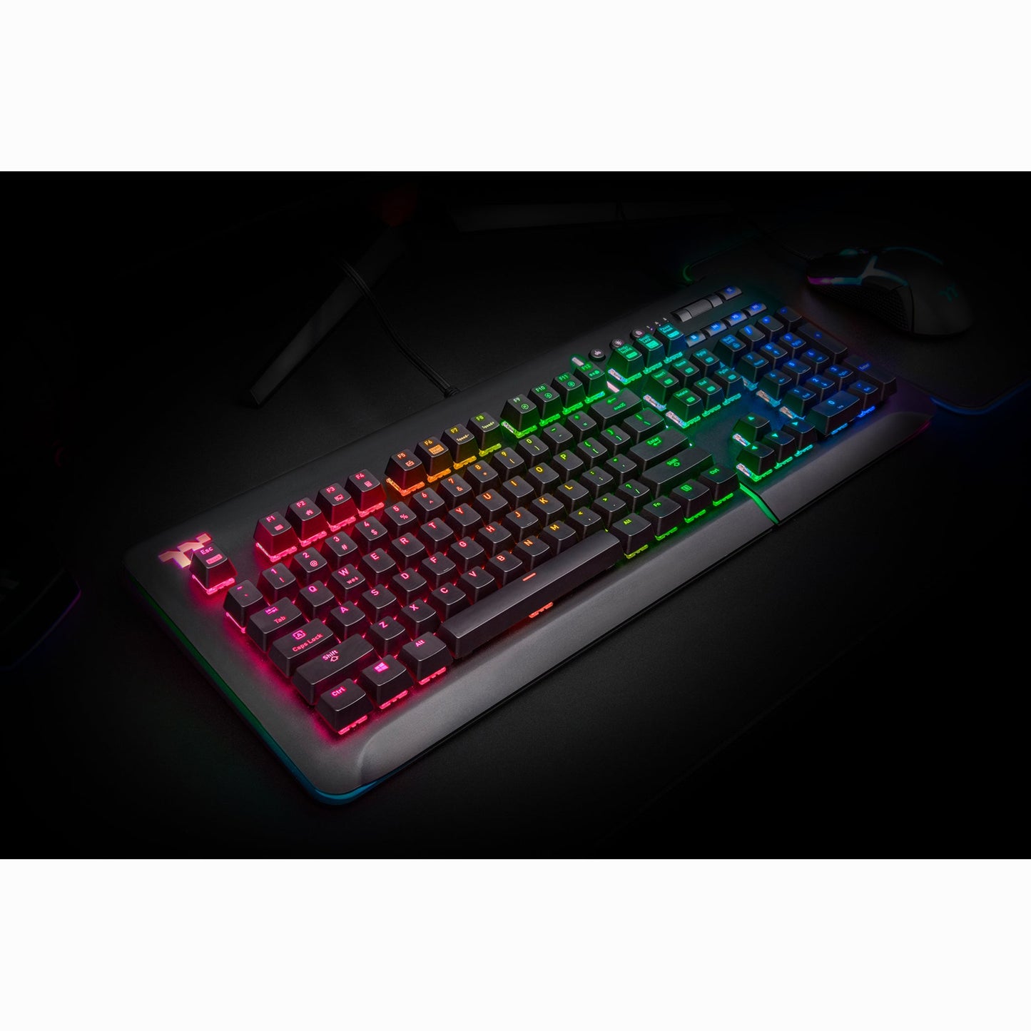 Tt eSPORTS Level 20 RGB Titanium Gaming Keyboard (Blue Switch)