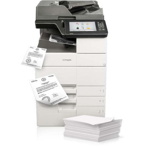 Lexmark MX911dte Laser Multifunction Printer - Monochrome - TAA Compliant