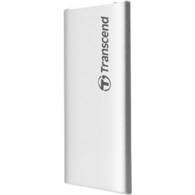 Transcend ESD240C 480 GB Portable Solid State Drive - External - Silver