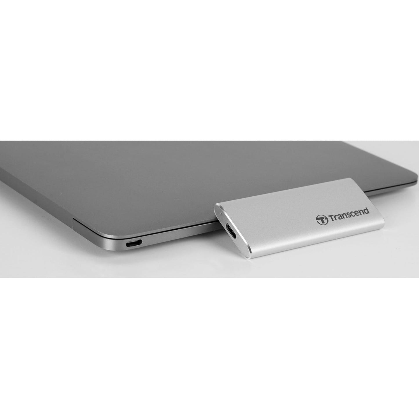 Transcend ESD240C 480 GB Portable Solid State Drive - External - Silver