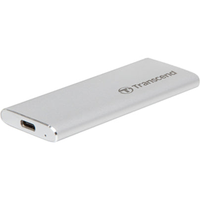 Transcend ESD240C 240 GB Portable Solid State Drive - External - SATA - Silver