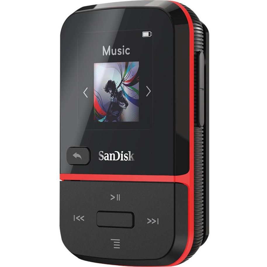 SanDisk Clip Sport Go 32 GB Flash MP3 Player - Red