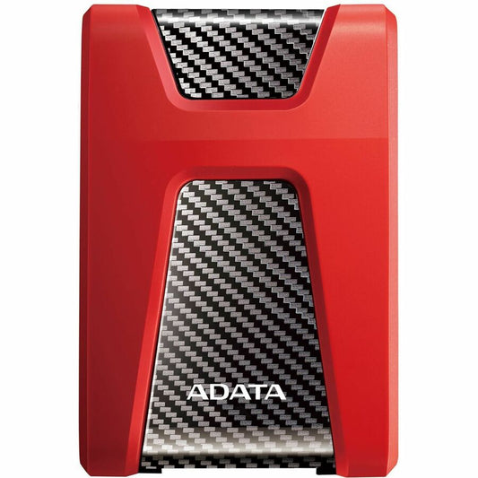 Adata DashDrive Durable HD650 AHD650-1TU31-CRD 1 TB Portable Hard Drive - 2.5" External - Red