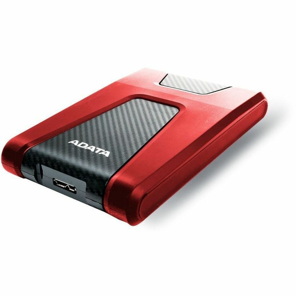 Adata DashDrive Durable HD650 AHD650-1TU31-CRD 1 TB Portable Hard Drive - 2.5" External - Red