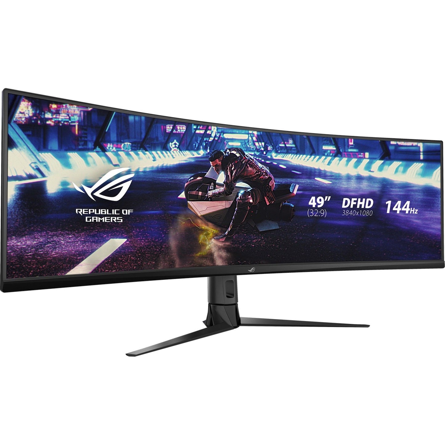 Asus ROG Strix XG49VQ 49" Double Full HD (DFHD) Curved Screen Gaming LCD Monitor - 32:9 - Black