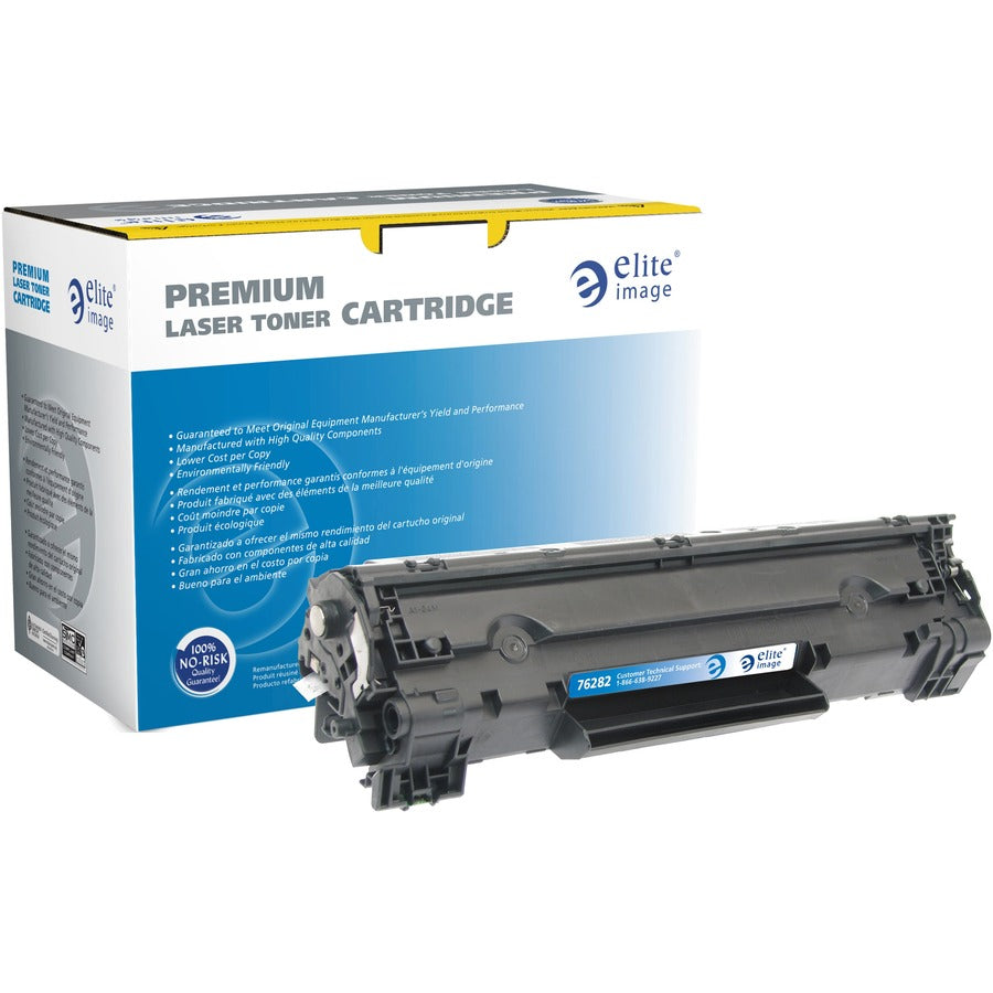 Elite Image Remanufactured Extended Yield Laser Toner Cartridge - Alternative for HP 83A (CF283A) - Black - 1 Each