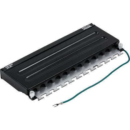 TRENDnet 12-Port Cat6A Shielded Patch Panel 10G Ready Cat5eCat6Cat6A Compatible Metal Housing Color-Coded Labeling For T568A And T568B Wiring Cable Management Wall Mountable Black TC-P12C6AS