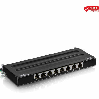 8PORT CAT6A SHIELDED WALL      