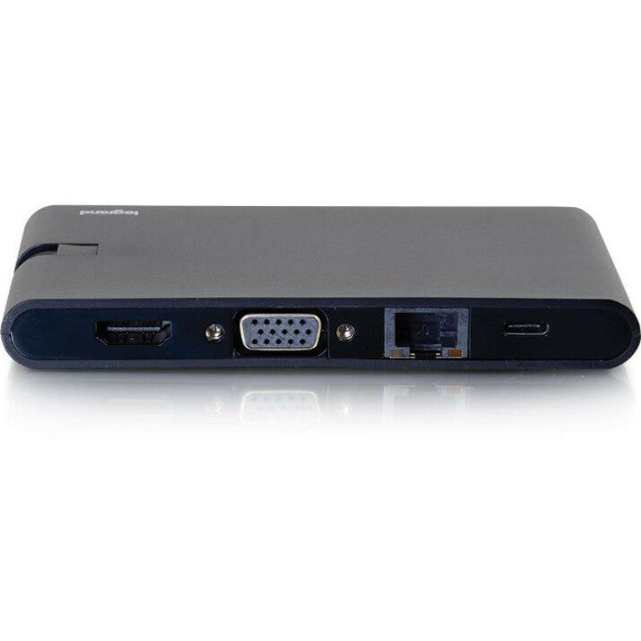 C2G USB C Dock with HDMI VGA Ethernet USB SD & Power Delivery up to 100W