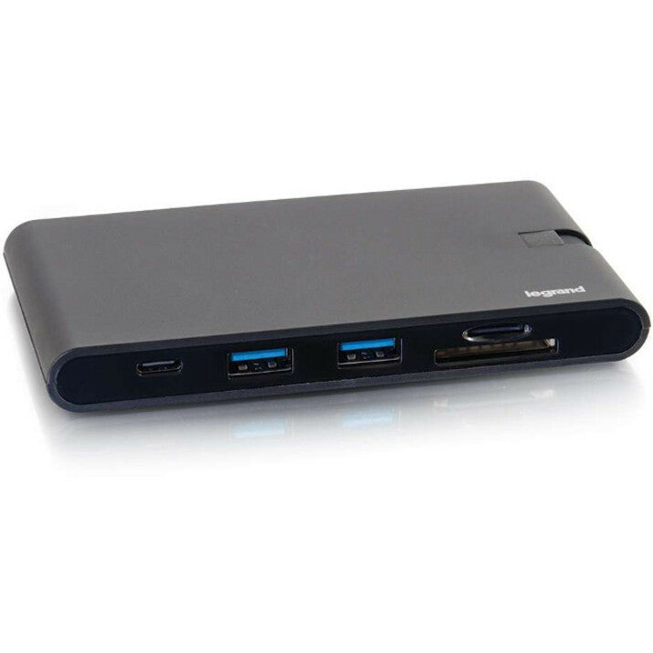 C2G USB C Dock with HDMI VGA Ethernet USB SD & Power Delivery up to 100W