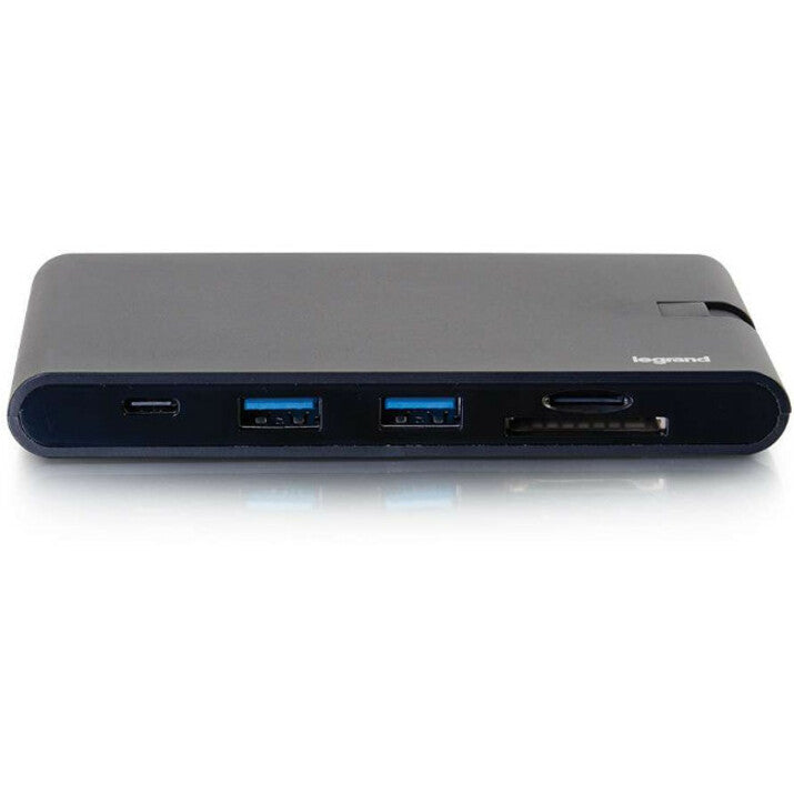 C2G USB C Dock with HDMI VGA Ethernet USB SD & Power Delivery up to 100W