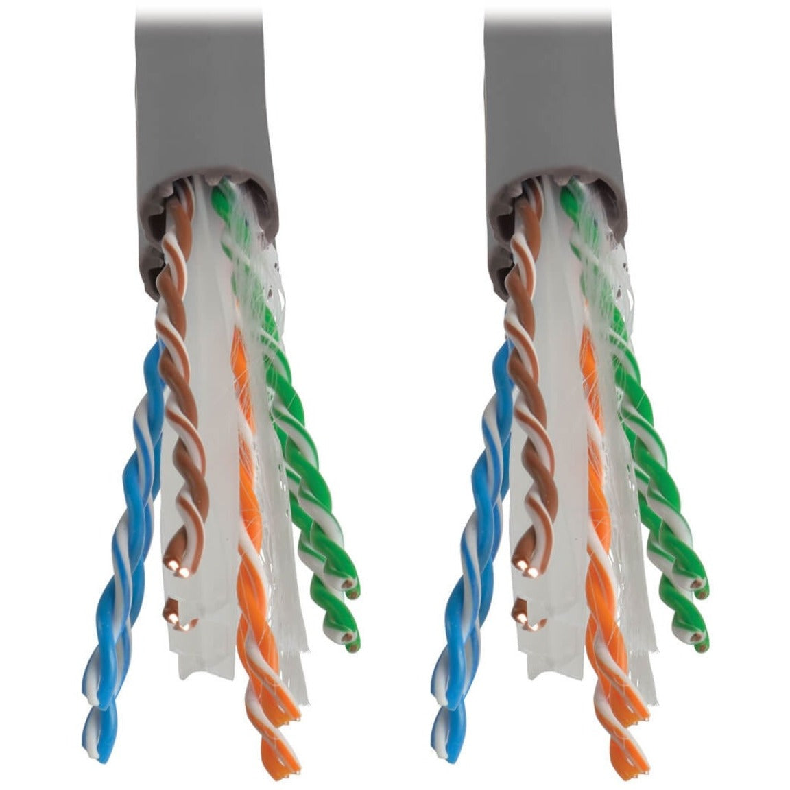 Tripp Lite Cat6 Gigabit Solid Core Plenum-Rated UTP CMP PVC Bulk Ethernet Cable Gray 1000 ft. (304.8 m)